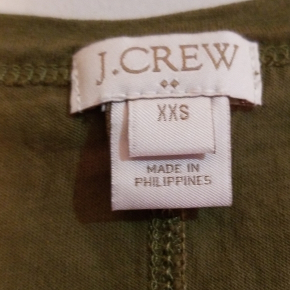 J Crew Green Sleeveless Pocket T Shirt Dress XXS - Picture 5 of 6